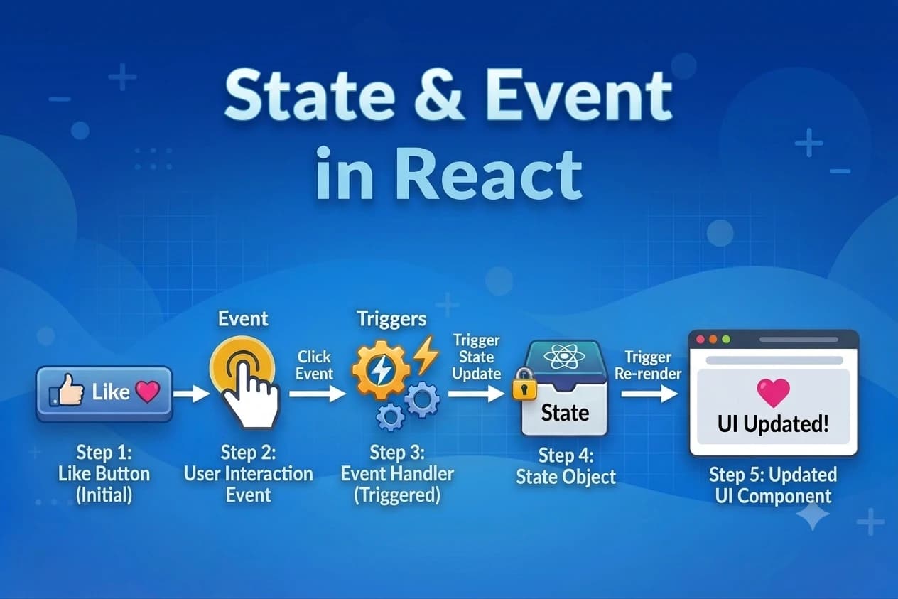 Bài 3: State & Event – Kiểm soát trạng thái & Xử lý sự kiện