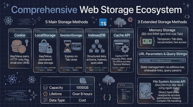 Các phương thức lưu trữ dữ liệu trên trình duyệt (Client-side Storage)