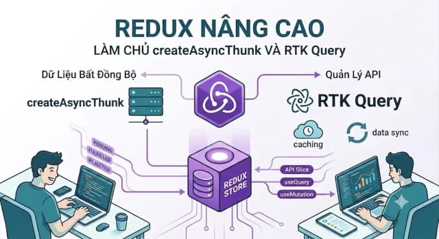 Redux nâng cao – Làm chủ createAsyncThunk và RTK Query
